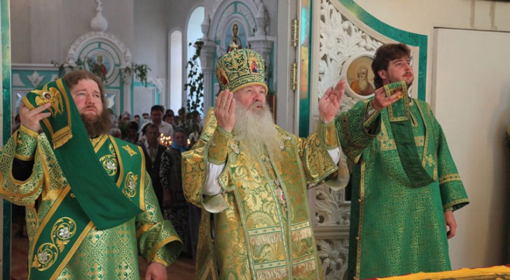 Русская Православная Церковь отмечает праздник Троицы Русская Православная Церковь отмечает праздник Троицы